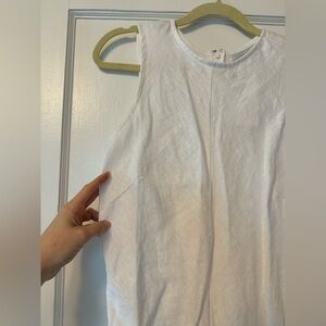 Faithful the Brand Valenza Maxi White Linen Dress NWT